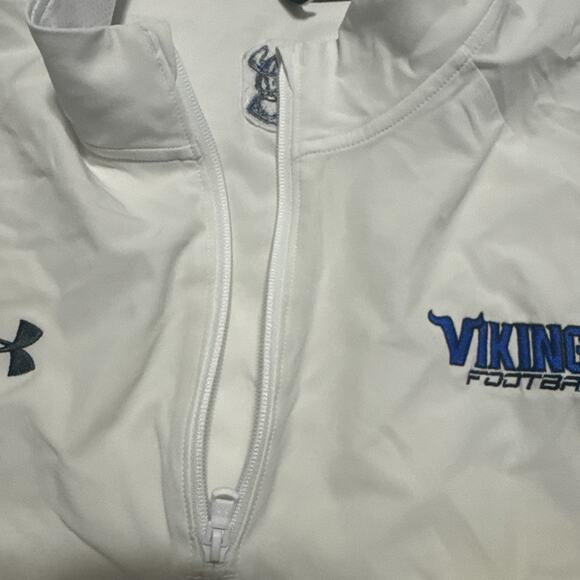 Under Armour Vikings Football Pullover Wind Jacket Xl - Picture 5 of 15